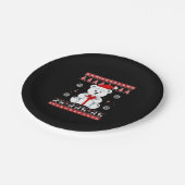 Beer Kerst (5) Papieren Bordje (Gekanteld)