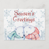 Beer kerst briefkaart (Voorkant)