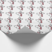 Beer kerst cadeaupapier (Hoek)