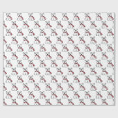 Beer kerst cadeaupapier (Vlak)