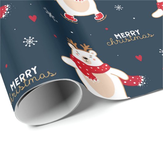 Beer kerst cadeaupapier (Rol Hoek)