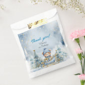 Beer Kerst Eerste Verjaardag Winter Bedankzakje (Gezegeld)