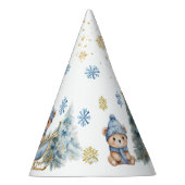 Beer Kerst Eerste Verjaardag Winter Feesthoedjes (Rechts)