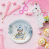 Beer Kerst Eerste Verjaardag Winter Papieren Bordje (Feest)