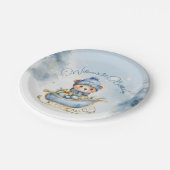 Beer Kerst Eerste Verjaardag Winter Papieren Bordje (Gekanteld)