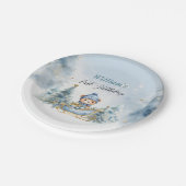 Beer Kerst Eerste Verjaardag Winter Papieren Bordje (Gekanteld)