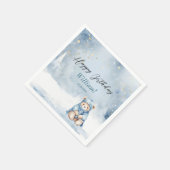 Beer Kerst Eerste Verjaardag Winter Servet (Hoek)