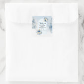 Beer Kerst Eerste Verjaardag Winter Vierkante Sticker (Tas)