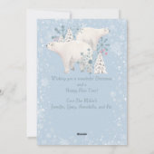 Beer kerst feestdagenkaart (Achterkant)