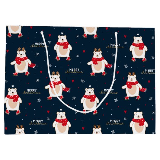 Beer kerst groot cadeauzakje (Achterkant)