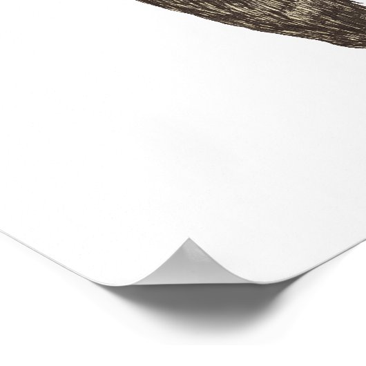 Beer kerst land poster (Hoek)