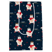 Beer kerst medium cadeauzakje (Achterkant)