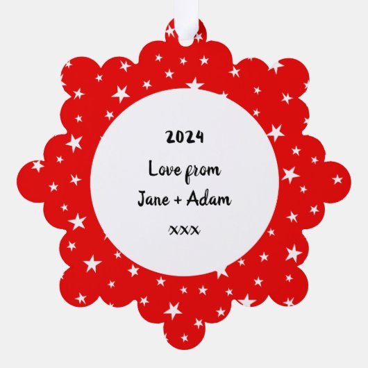 Beer kerst ornament kaart (Achterkant)