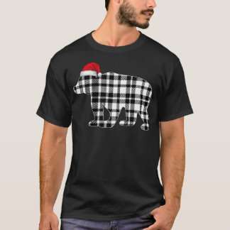 Beer Kerst Shirt zwart-wit Buffalo Plaid
