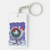 Beer kerst sleutelhanger (achterkant)