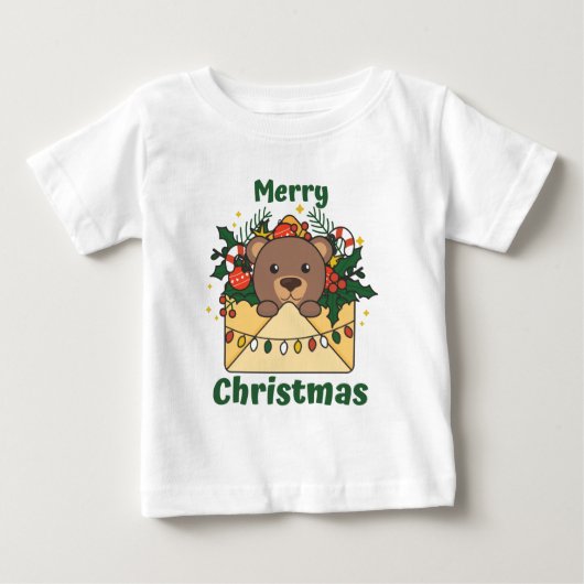 Beer kerstbrief winterdieren Beer (Voorkant)
