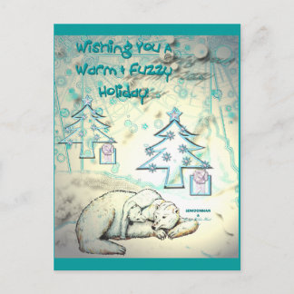 Beer kerstBriefkaart Feestdagenkaart