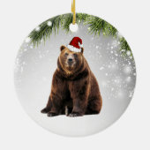 Beer kerstcadeaus voor Beer Lover volwassen Kind Keramisch Ornament (Achterkant)