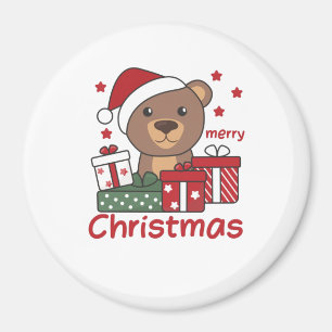 Beer kerstcadeautjes Beren Magneet