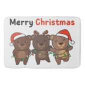 Beer kerstdieren Beren Kerst-kerst Badmat (Voorkant)