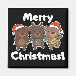 Beer kerstdieren Beren Kerst-kerst Magneet