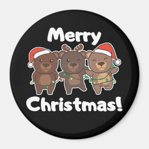 Beer kerstdieren Beren Kerst-kerst Magneet