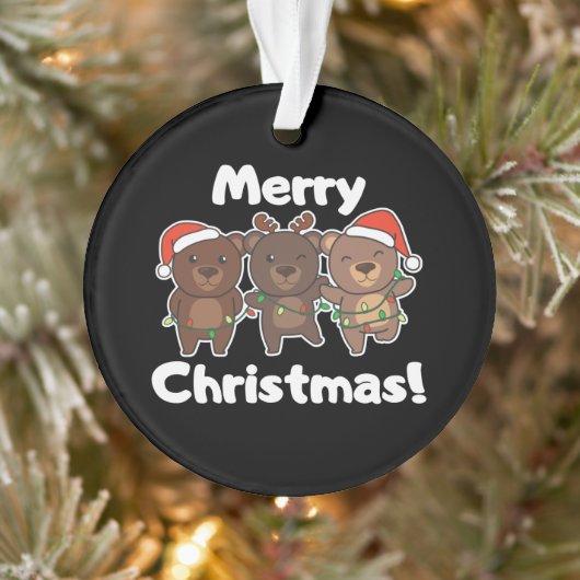 Beer kerstdieren Beren Kerst-kerst Ornament (Boom)