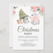 Beer kerstfeest kaart (Voorkant)