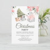 Beer kerstfeest kaart (Staand voorkant)