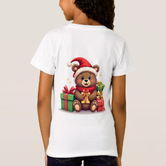 Beer Kerstman met Cadeaus ontwerp T-shirt