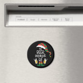 Beer Kerstmis Elf Funny Typography Holiday Magneet (Insitu (Vaatwasser))