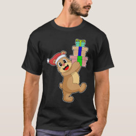 Beer Kerstmis Kerstman hoed T-shirt