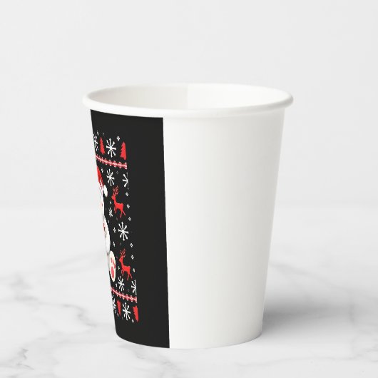 Beer Kerstmis Papieren Bekers (Links)