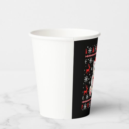 Beer Kerstmis Papieren Bekers (Rechts)