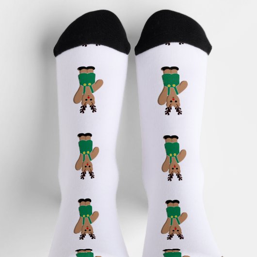 Beer Kerstmis rendierentransport Sokken (Top)