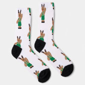 Beer Kerstmis rendierentransport Sokken (Rechts)