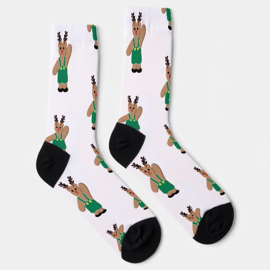 Beer Kerstmis rendierentransport Sokken (Rechts)