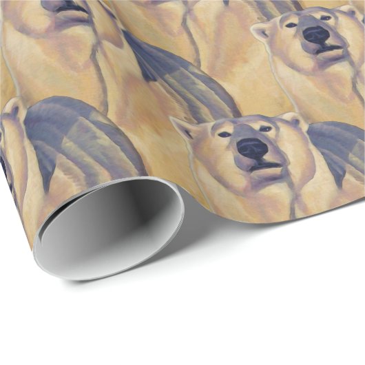 Beer kerstpapier voor Beren van polair Cadeaupapier (Rol Hoek)