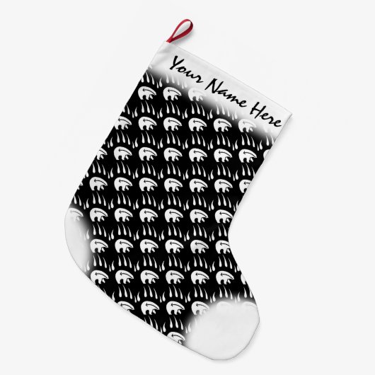 Beer kerststooking Native Beer Claw Stocking Grote Kerstsok (Voorkant (Hangend))