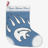 Beer kerststooking Native Beer Claw Stocking Grote Kerstsok (Voorkant)