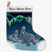 Beer kerststop Aangepast Beer stoppen Grote Kerstsok (Voorkant)