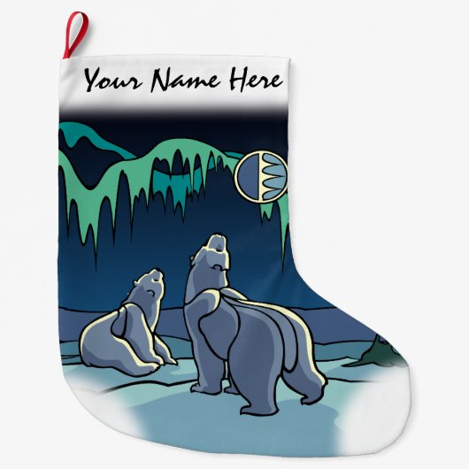 Beer kerststop Aangepast Beer stoppen Grote Kerstsok (Voorkant)