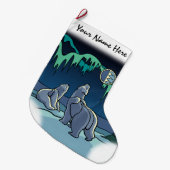 Beer kerststop Aangepast Beer stoppen Grote Kerstsok (Voorkant (Hangend))