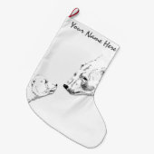 Beer kerststop Aangepaste polaire Beer stoppen Grote Kerstsok (Voorkant (Hangend))