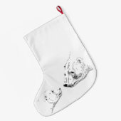 Beer kerststop Aangepaste polaire Beer stoppen Grote Kerstsok (Achterkant (Hangend))