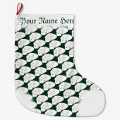 Beer kerststop Aangepaste polaire Beer stoppen Grote Kerstsok (Voorkant)