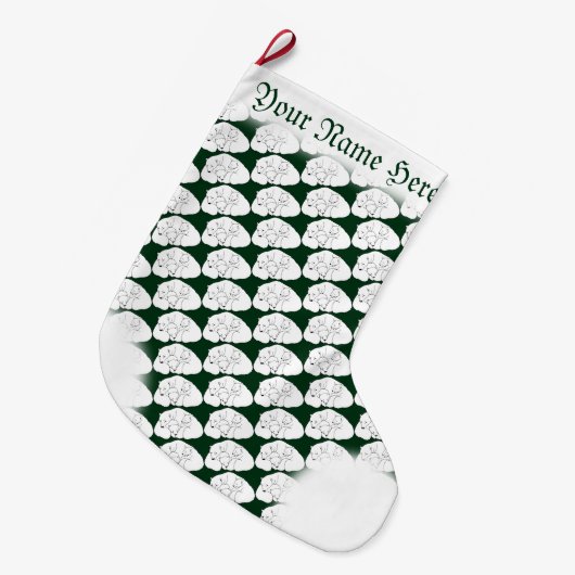 Beer kerststop Aangepaste polaire Beer stoppen Grote Kerstsok (Voorkant (Hangend))