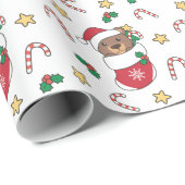 Beer kerstwinter Beren Cadeaupapier (Rol Hoek)