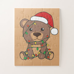 Beer Kerstwinter Beren Jigzaag Puzzle Legpuzzel