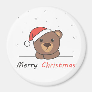 Beer kerstwinter Beren Magneet